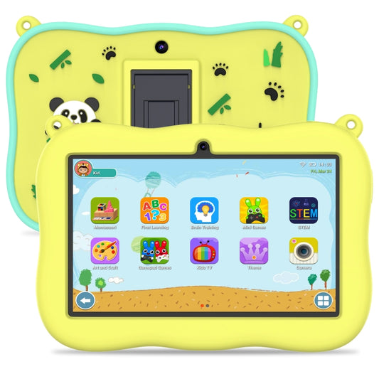 K7 Pro Panda 7 inch WiFi Kids Tablet PC,  2GB+32GB, Android 13 Allwinner A100 Quad Core CPU Support Google Play(Yellow) -  by PMC Jewellery | Online Shopping South Africa | PMC Jewellery