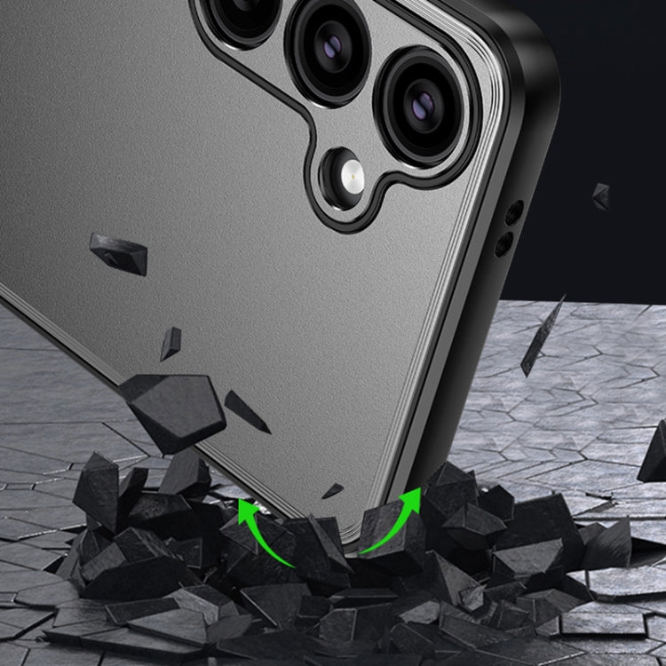 For Samsung Galaxy S24+ 5G Frosted Metal Phone Case(Gold) - Galaxy S24+ 5G Cases by PMC TechLife | Online Shopping South Africa | PMC TechLife