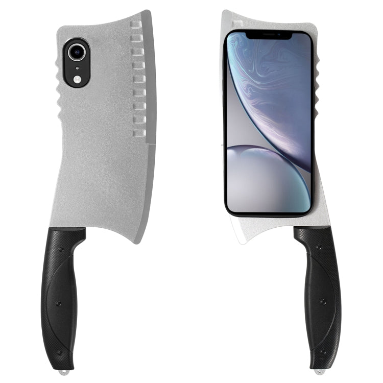 For iPhone XR Simulated Kitchen Knife TPU + PC Phone Case(Silver) - free shipping - PMC TechLife - Order now!