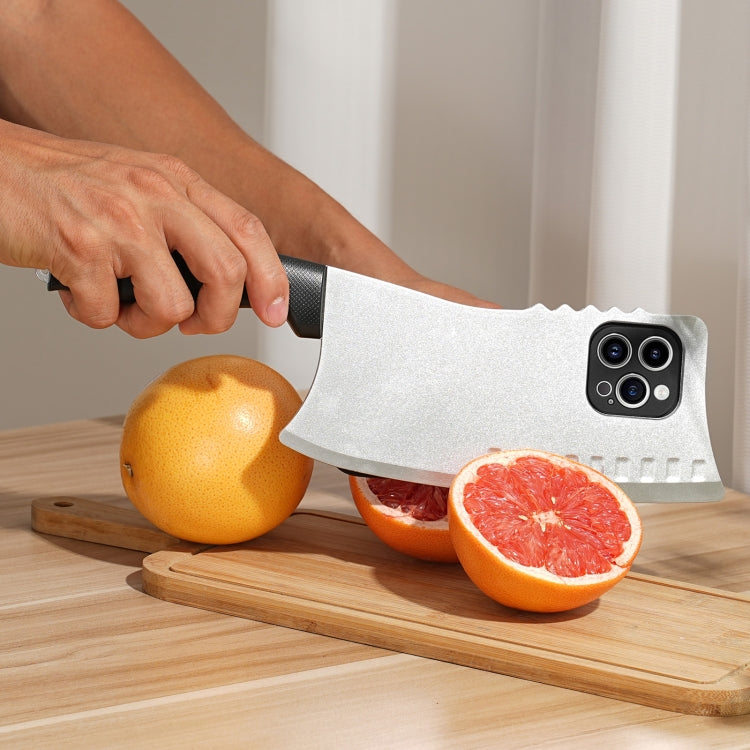 For iPhone 12 Pro Simulated Kitchen Knife TPU + PC Phone Case(Black) - iPhone 12 / 12 Pro Cases by PMC TechLife | Online Shopping South Africa | PMC TechLife
