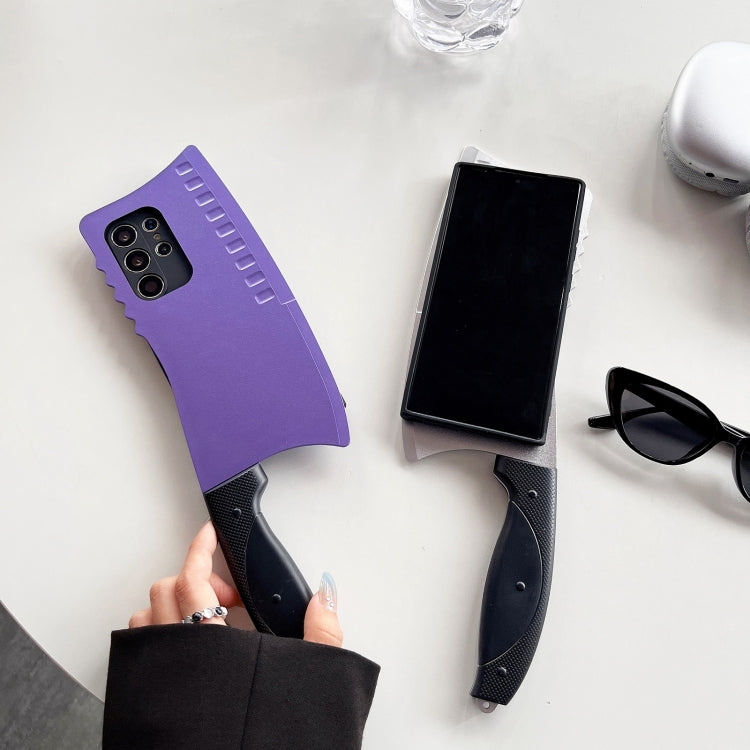 For Samsung Galaxy S23 Ultra 5G Simulated Kitchen Knife TPU + PC Phone Case(Silver) - Galaxy S23 Ultra 5G Cases by PMC TechLife | Online Shopping South Africa | PMC TechLife