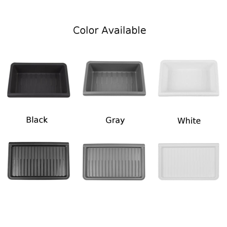 For Tesla Model Y 2021-2023 TPE Storage Organizer Under Car Seat, Style:with Cover(White) - Stowing Tidying by PMC TechLife | Online Shopping South Africa | PMC TechLife | Buy Now Pay Later Mobicred
