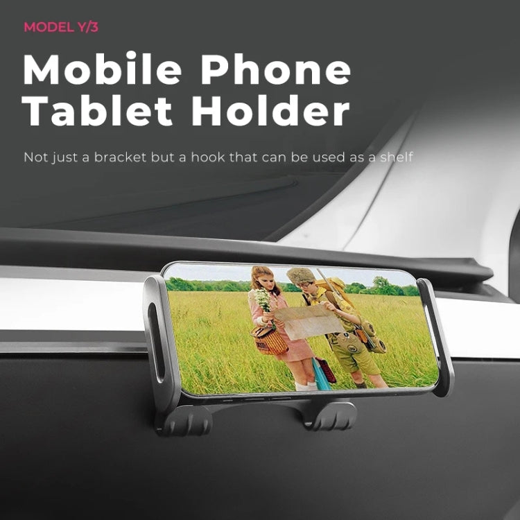 For Tesla Model 3 / Y Car Co-pilot Glove Box Hook Phone Tablet Holder, Style:Hook Base - Car Holders by PMC TechLife | Online Shopping South Africa | PMC TechLife | Buy Now Pay Later Mobicred