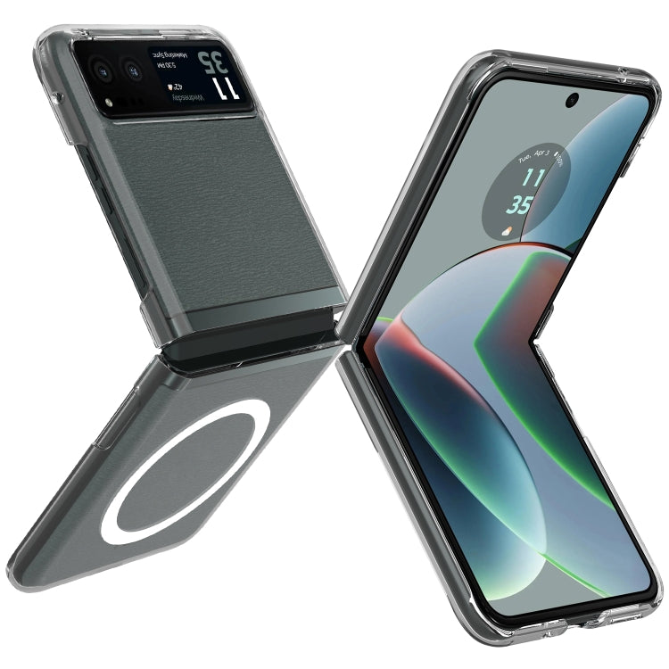 For Motorola Razr 40 Scratchproof PC Transparent MagSafe Phone Case - Motorola Cases by PMC TechLife | Online Shopping South Africa | PMC TechLife