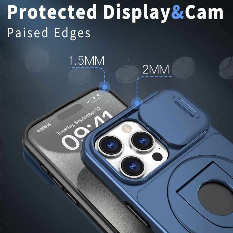 For iPhone 13 Camshield MagSafe Ring Holder Armor Phone Case(Blue) - free shipping - PMC TechLife - Order now!