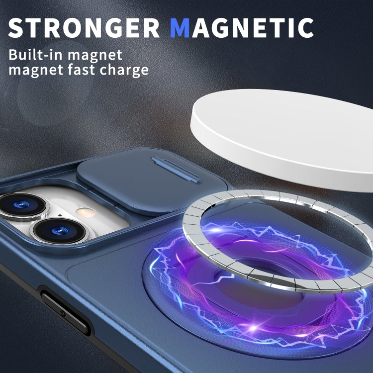 For iPhone 16 Camshield MagSafe Ring Holder Armor Phone Case(Blue) - iPhone 16 Cases by PMC TechLife | Online Shopping South Africa | PMC TechLife | Buy Now Pay Later Mobicred