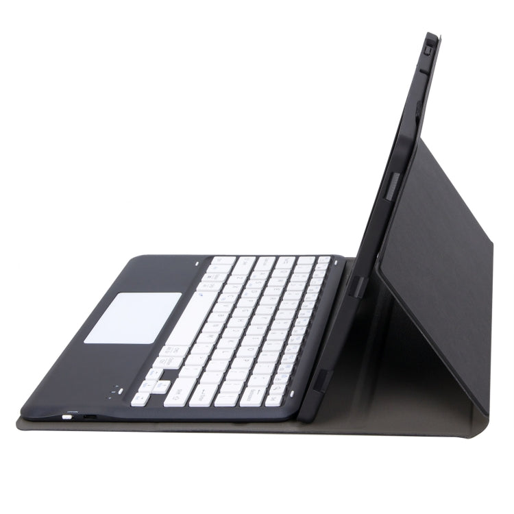 For Honor Pad 9 AH19-A TPU Ultra-thin Detachable Bluetooth Keyboard Tablet Leather Case with Touchpad(Black + White) - Huawei Keyboard by PMC TechLife | Online Shopping South Africa | PMC TechLife