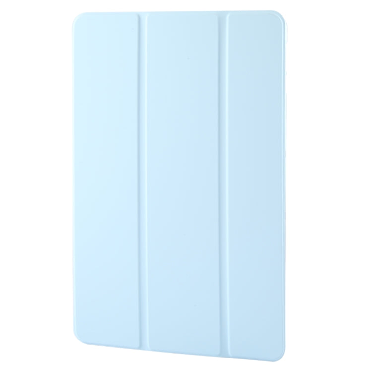 For Honor Pad 9 Tri-fold Silicone Leather Tablet Case(Ice Blue) - Honor by PMC TechLife | Online Shopping South Africa | PMC TechLife