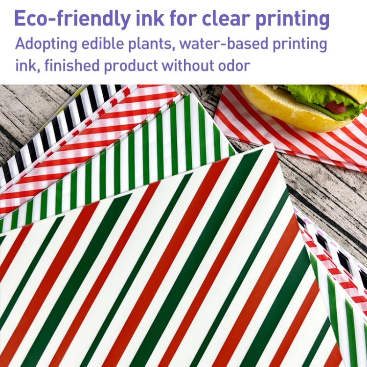 100sheets / Pack Striped Baking Greaseproof Paper Food Placemat Paper, size: 30x30cm(Pink) - Retail Packaging by PMc TechLife | Online Shopping South Africa | PMc TechLife | Buy Now Pay Later Mobicred