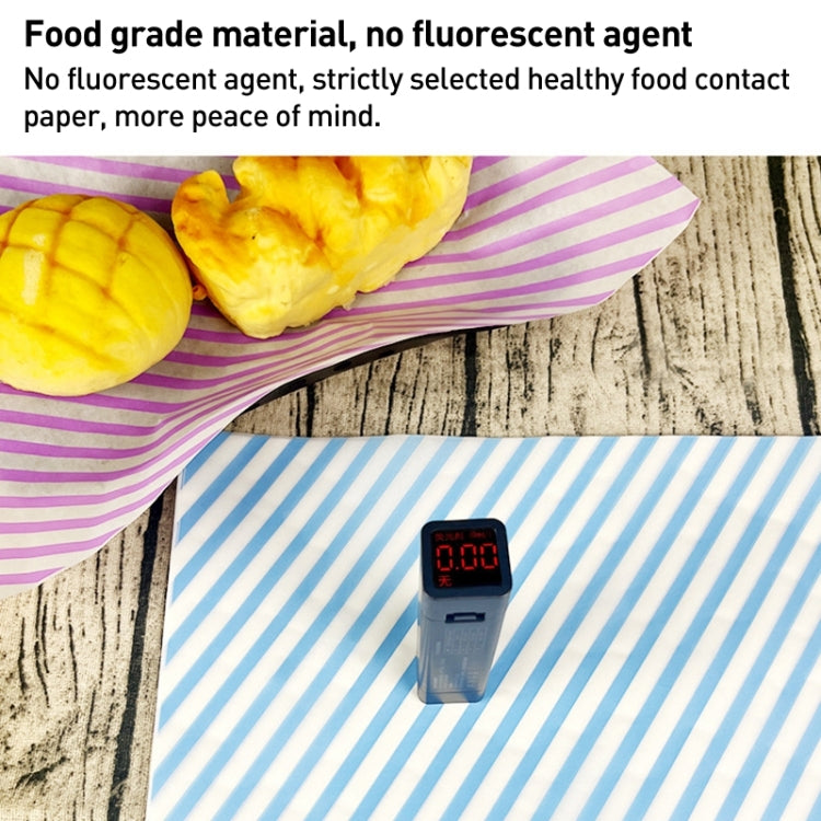 100sheets / Pack Striped Baking Greaseproof Paper Food Placemat Paper, size: 30x30cm(Red) - Retail Packaging by PMc TechLife | Online Shopping South Africa | PMc TechLife | Buy Now Pay Later Mobicred