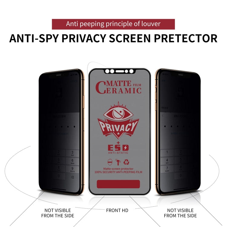 For iPhone 16 Pro Max Full Coverage Frosted Privacy Ceramic Film - free shipping - PMC Jewellery - Order now!