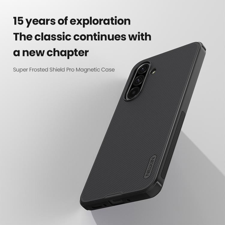 For Samsung Galaxy A26 5G NILLKIN Frosted Shield Pro Magnetic Phone Case(Black) - Galaxy Phone Cases by NILLKIN | Online Shopping South Africa | PMc TechLife | Buy Now Pay Later Mobicred