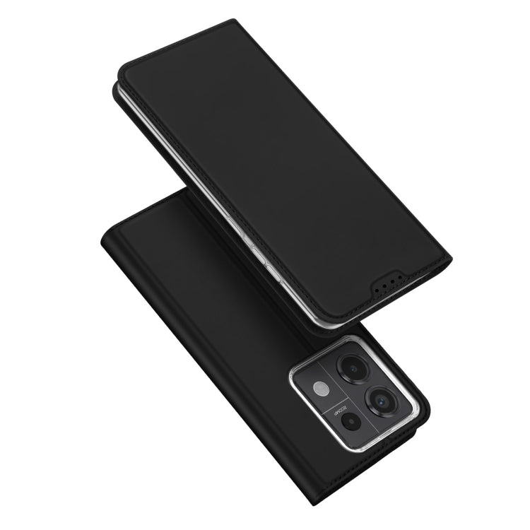 For Xiaomi Redmi Note 13 Pro 5G/Poco X6 5G DUX DUCIS Skin Pro Series Flip Leather Phone Case(Black) - Note 13 Pro Cases by DUX DUCIS | Online Shopping South Africa | PMC Jewellery | Buy Now Pay Later Mobicred