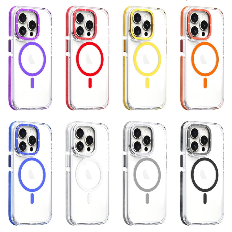 For iPhone 13 Pro Max Dual-Color Clear Acrylic Hybrid TPU MagSafe Phone Case(Grey) - iPhone 13 Pro Max Cases by PMC TechLife | Online Shopping South Africa | PMC TechLife
