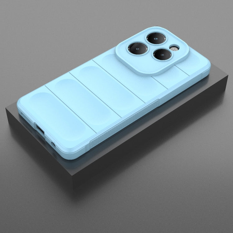 For Infinix Hot 40 Pro / Hot 40 Magic Shield TPU + Flannel Phone Case(Light Blue) - Infinix Cases by PMC TechLife | Online Shopping South Africa | PMC TechLife | Buy Now Pay Later Mobicred