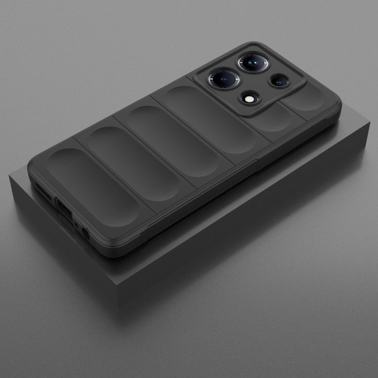 For Infinix Note 30 4G Magic Shield TPU + Flannel Phone Case(Black) - Infinix Cases by PMC TechLife | Online Shopping South Africa | PMC TechLife | Buy Now Pay Later Mobicred