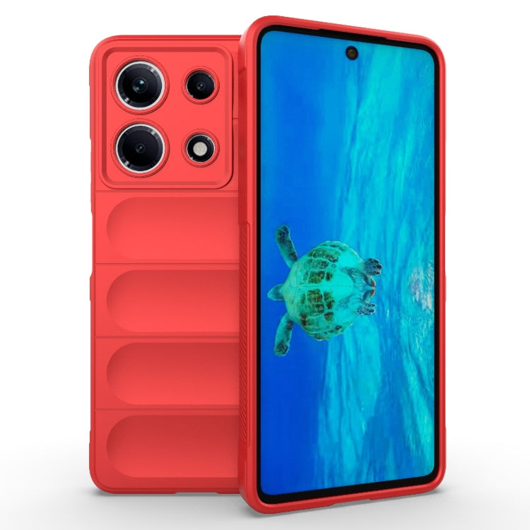 For Infinix Note 30 4G Magic Shield TPU + Flannel Phone Case(Red) - Infinix Cases by PMC TechLife | Online Shopping South Africa | PMC TechLife | Buy Now Pay Later Mobicred