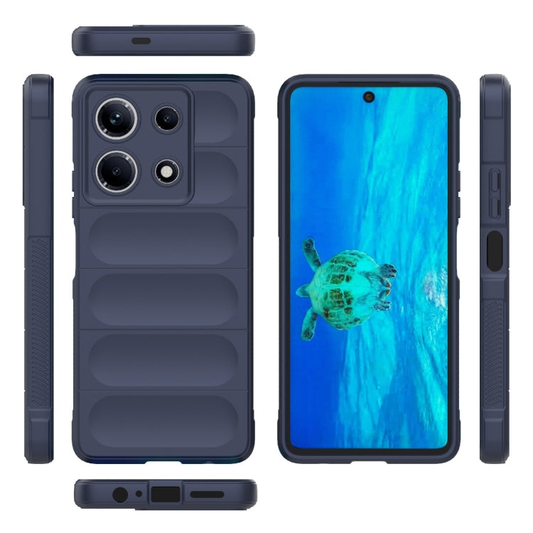 For Infinix Note 30 4G Magic Shield TPU + Flannel Phone Case(Dark Blue) - Infinix Cases by PMC Jewellery | Online Shopping South Africa | PMC Jewellery | Buy Now Pay Later Mobicred