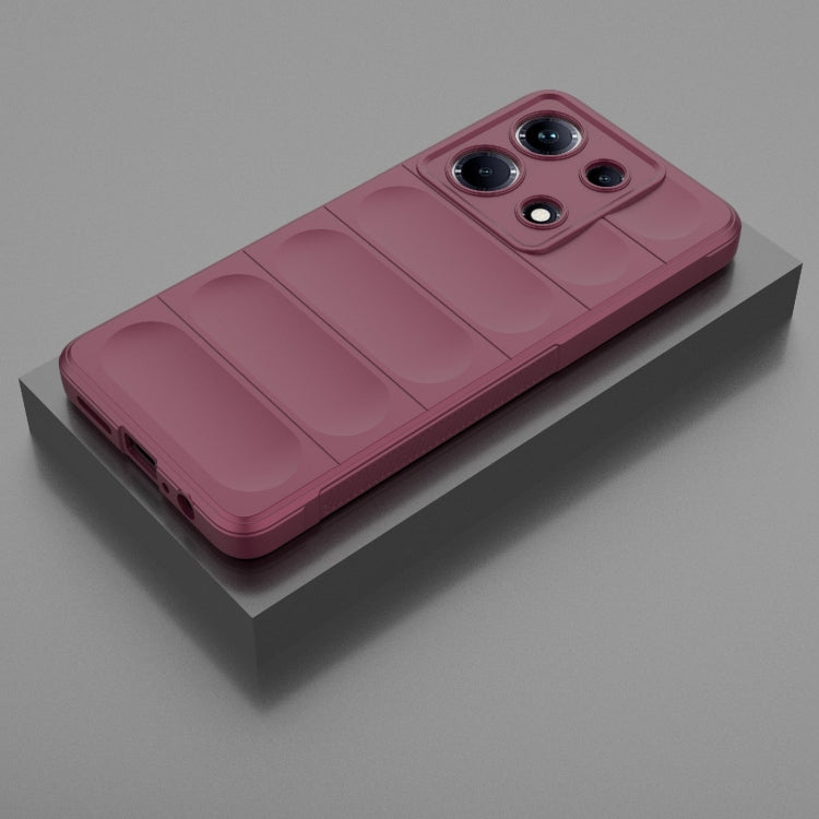 For Infinix Note 30 4G Magic Shield TPU + Flannel Phone Case(Wine Red) - free shipping - PMC TechLife - Order now!