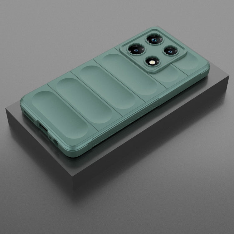 For Infinix Note 30 Pro X6788 Magic Shield TPU + Flannel Phone Case(Dark Green) - Infinix Cases by PMC TechLife | Online Shopping South Africa | PMC TechLife | Buy Now Pay Later Mobicred