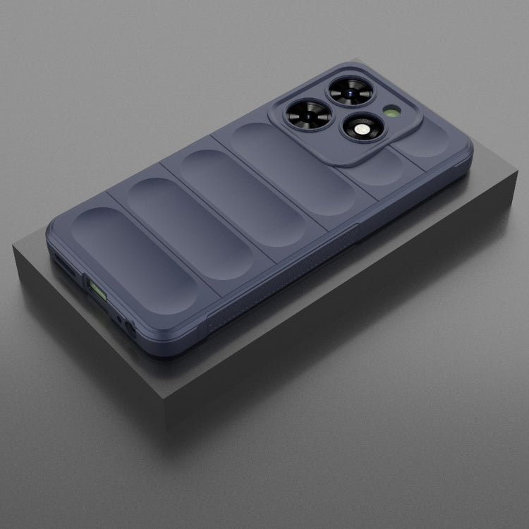 For Tecno Spark Go 2024 / 20C / Pop 8 Magic Shield TPU + Flannel Phone Case(Dark Blue) - Tecno Cases by PMC Jewellery | Online Shopping South Africa | PMC Jewellery | Buy Now Pay Later Mobicred
