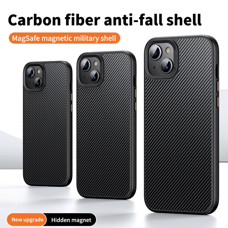 For iPhone 15 MagSafe Kevlar Fiber Shockproof Phone Case(Black) - iPhone 15 Cases by PMC TechLife | Online Shopping South Africa | PMC TechLife