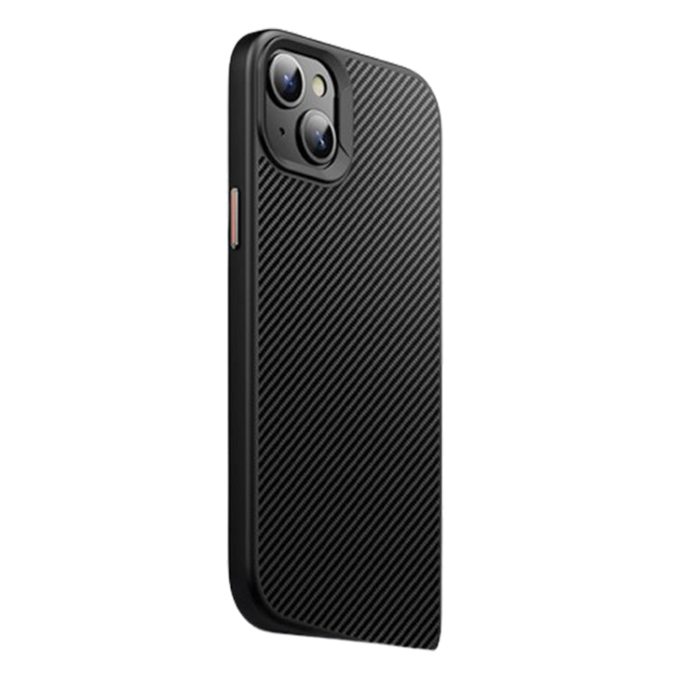 For iPhone 14 Plus MagSafe Kevlar Fiber Shockproof Phone Case(Black) - iPhone 14 Plus Cases by PMC Jewellery | Online Shopping South Africa | PMC Jewellery