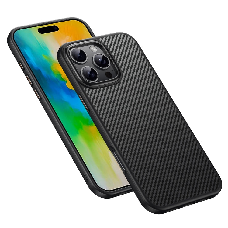 For iPhone 16 Pro Max Kevlar Fiber Shockproof MagSafe Phone Case(Black) - iPhone 16 Pro Max Cases by PMC TechLife | Online Shopping South Africa | PMC TechLife | Buy Now Pay Later Mobicred