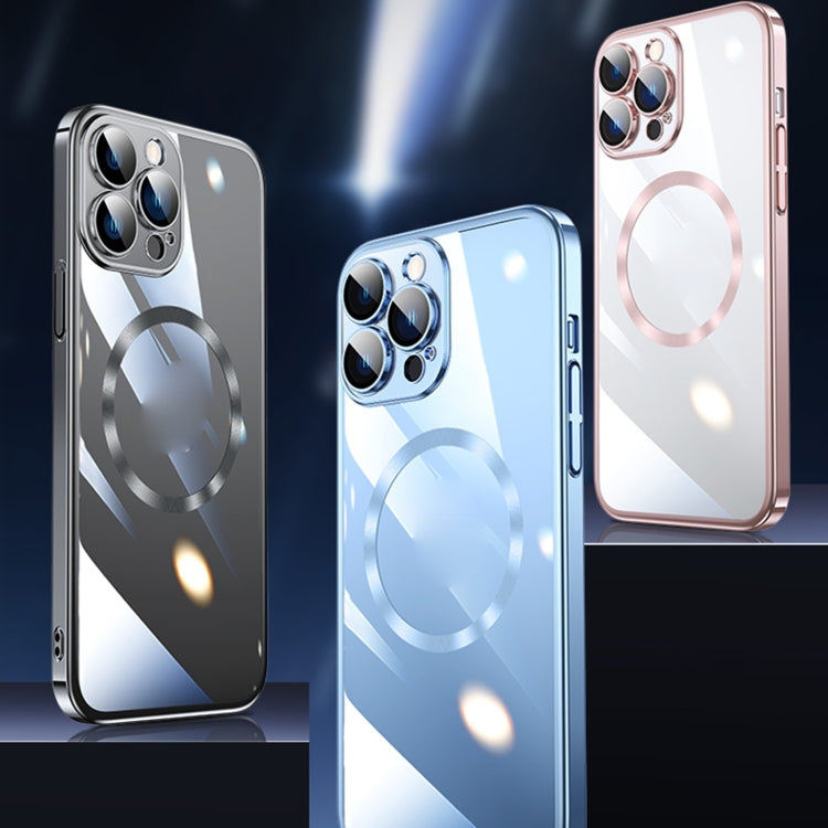 For iPhone 15 Pro Magsafe Magnetic Electroplated PC Phone Case(Transparent) - iPhone 15 Pro Cases by PMC TechLife | Online Shopping South Africa | PMC TechLife