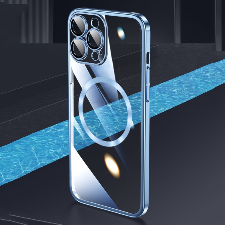 For iPhone 15 Pro Magsafe Magnetic Electroplated PC Phone Case(Transparent) - iPhone 15 Pro Cases by PMC TechLife | Online Shopping South Africa | PMC TechLife