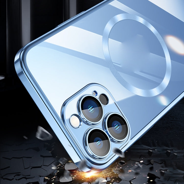 For iPhone 15 Pro Magsafe Magnetic Electroplated PC Phone Case(Silver) - iPhone 15 Pro Cases by PMC TechLife | Online Shopping South Africa | PMC TechLife