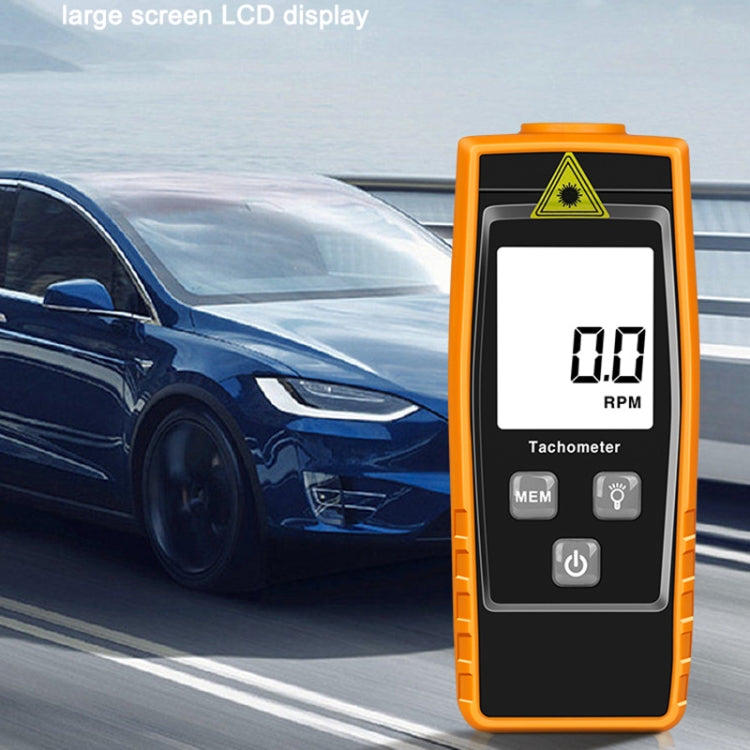 RZ835 Digital Tachometer, Range: 2.5-99999RPM(Orange) - Tachometers & Anemometer by PMC TechLife | Online Shopping South Africa | PMC TechLife | Buy Now Pay Later Mobicred