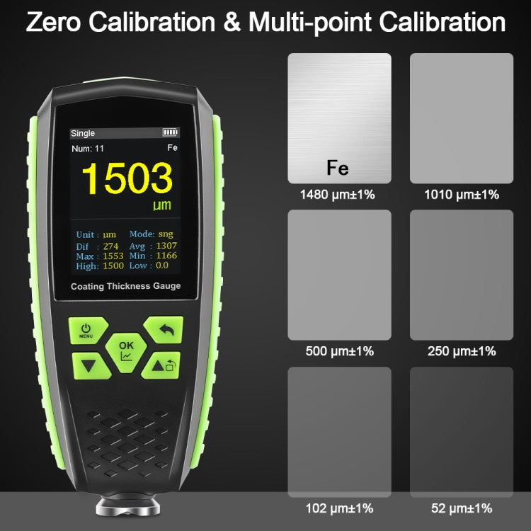 RZ860 Metal Coating Thickness Gauge(Green) - free shipping - PMC TechLife - Order now!
