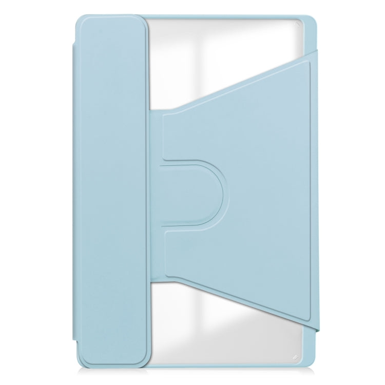 For Lenovo Tab M11/Xiaoxin Pad 11 2024 360 Rotation Transparent Smart Leather Case(Sky Blue) - Lenovo by PMC Jewellery | Online Shopping South Africa | PMC Jewellery | Buy Now Pay Later Mobicred