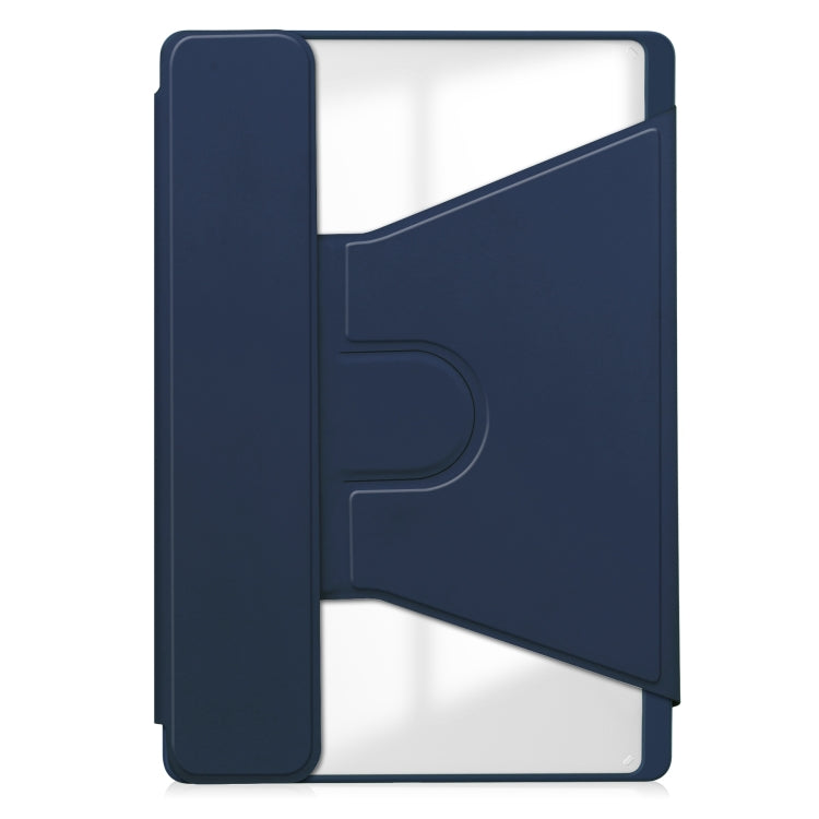 For Lenovo Tab M11/Xiaoxin Pad 11 2024 360 Rotation Transparent Smart Leather Case(Dark Blue) - Lenovo by PMC Jewellery | Online Shopping South Africa | PMC Jewellery | Buy Now Pay Later Mobicred