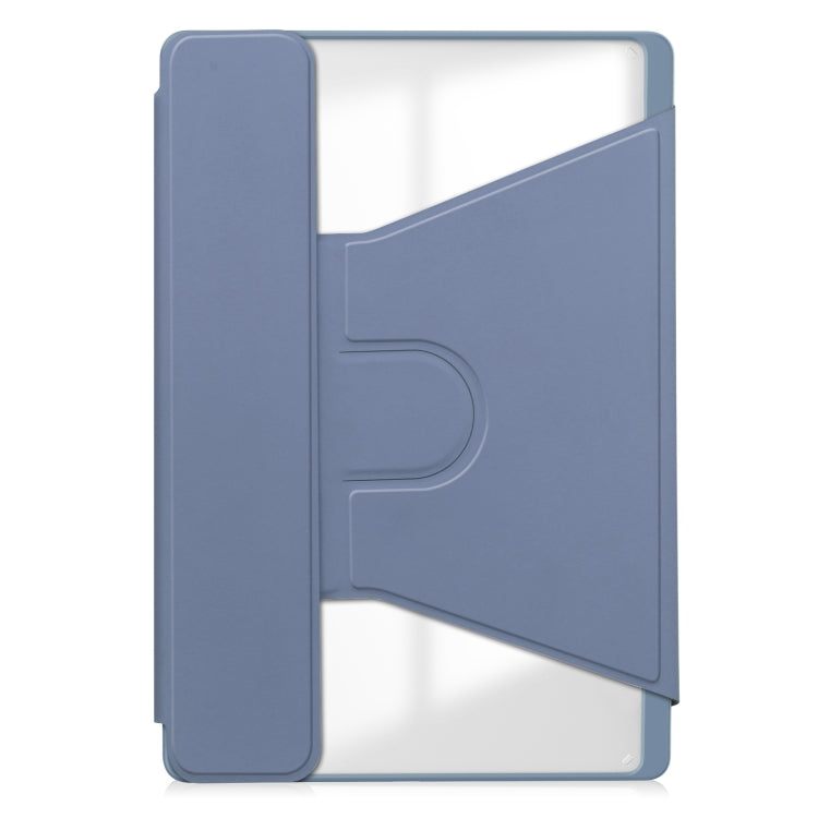For Lenovo Tab M11/Xiaoxin Pad 11 2024 360 Rotation Transparent Smart Leather Case with Keyboard(Lavender) - free shipping - PMC Jewellery - Order now!