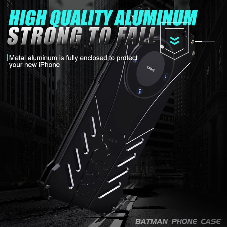 For Huawei Mate 60 R-JUST Batman Metal Mobile Phone Protective Case(Black) - Huawei Cases by R-JUST | Online Shopping South Africa | PMC TechLife | Buy Now Pay Later Mobicred