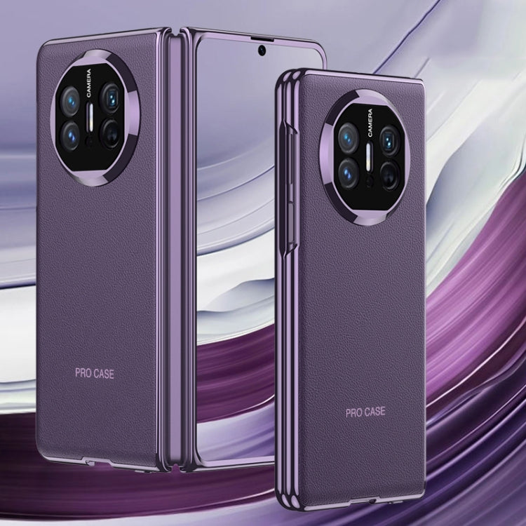 For Huawei Mate X5 GKK Leather Ultra-thin Electroplating Shockproof Phone Case(Purple) - free shipping - PMC Jewellery - Order now!