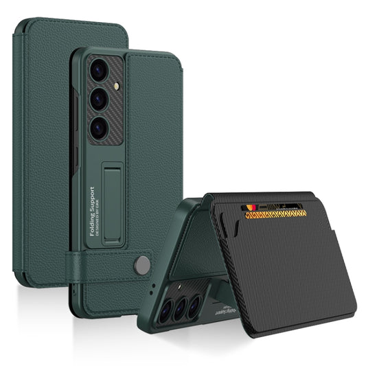 For Samsung Galaxy S24+ 5G GKK Flip Wallet Leather Phone Case, Without Pen(Green) - Galaxy S24+ 5G Cases by GKK | Online Shopping South Africa | PMC Jewellery | Buy Now Pay Later Mobicred