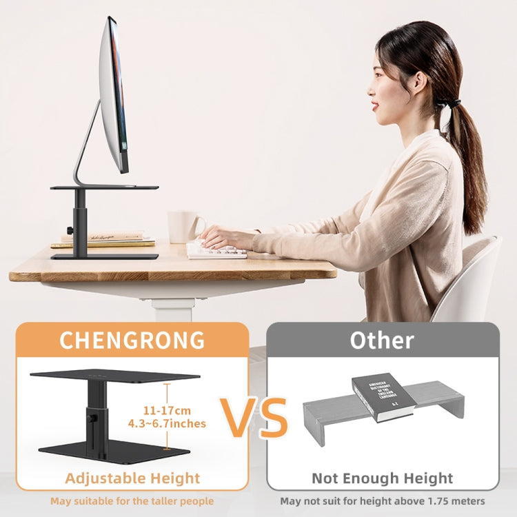 Lenuo DL-202 Aluminum Alloy Computer Screen Bracket(Black) - Laptop Stand by PMC Jewellery | Online Shopping South Africa | PMC Jewellery | Buy Now Pay Later Mobicred