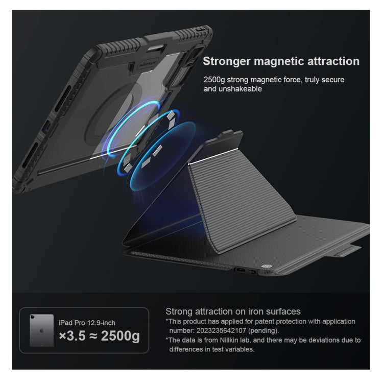 For iPad Pro 11 2024 Nillkin Backlit Version Bumper Link Keyboard Case - free shipping - PMC Jewellery - Order now!