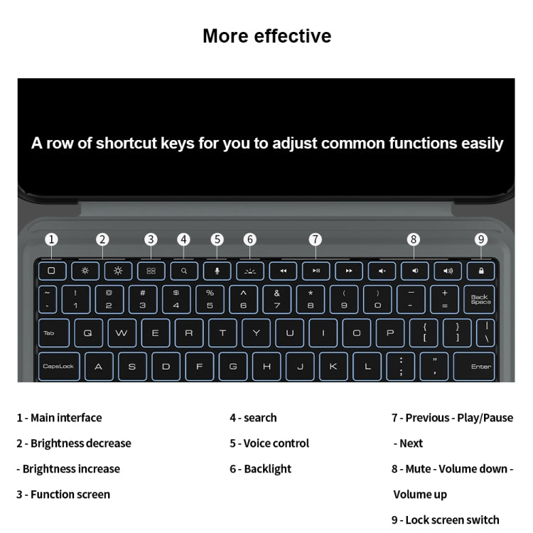 For iPad Pro 11 2024 Nillkin Backlit Version Bumper Link Keyboard Case - free shipping - PMC Jewellery - Order now!