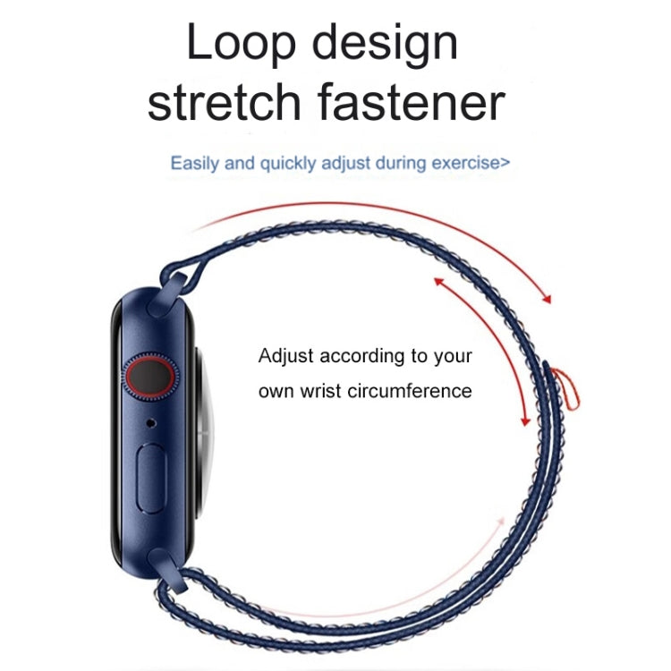 For Apple Watch Series 6 40mm Loop Nylon Watch Band(Dark Black) - free shipping - PMC TechLife - Order now!