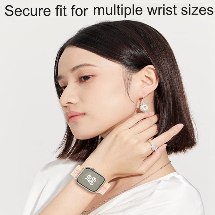 For Apple Watch Series 7 45mm Loop Nylon Watch Band(Colorful Starlight) - free shipping - PMC TechLife - Order now!