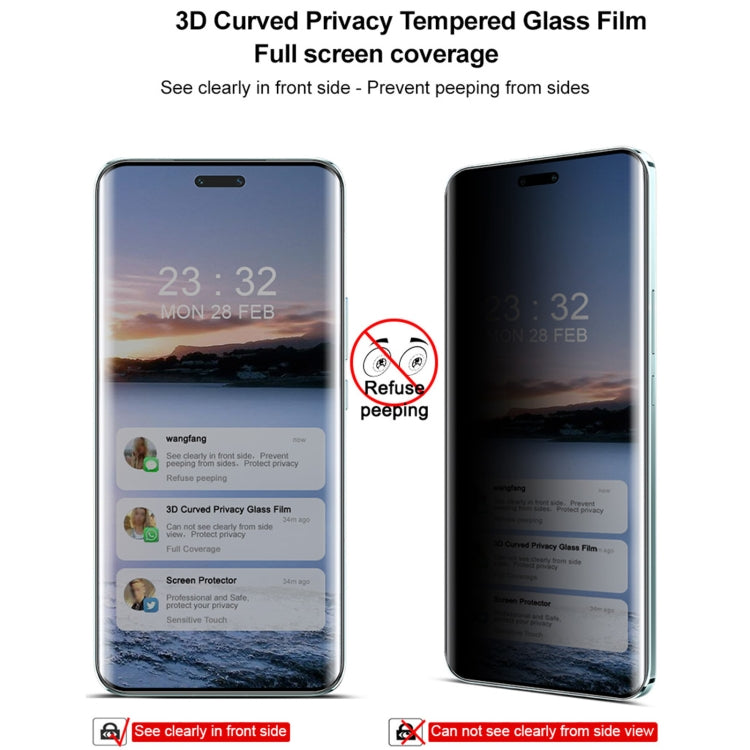 For Honor Magic6 Pro 5G imak 3D Curved HD Full Screen Anti-spy Tempered Glass Protective Film - Honor Tempered Glass by imak | Online Shopping South Africa | PMC Jewellery | Buy Now Pay Later Mobicred