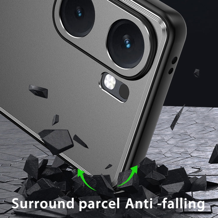 For vivo iQOO Neo 9 Frosted Metal Phone Case(Blue) - vivo Cases by PMC TechLife | Online Shopping South Africa | PMC TechLife | Buy Now Pay Later Mobicred