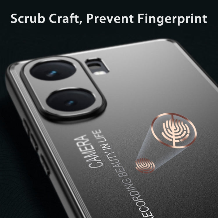 For vivo iQOO Neo 9 Pro Frosted Metal Phone Case(Blue) - vivo Cases by PMC TechLife | Online Shopping South Africa | PMC TechLife | Buy Now Pay Later Mobicred