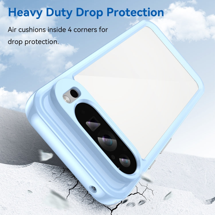 For Google Pixel 9 Pro Colorful Series Acrylic Hybrid TPU Phone Case(Blue) - Google Cases by PMC TechLife | Online Shopping South Africa | PMC TechLife | Buy Now Pay Later Mobicred