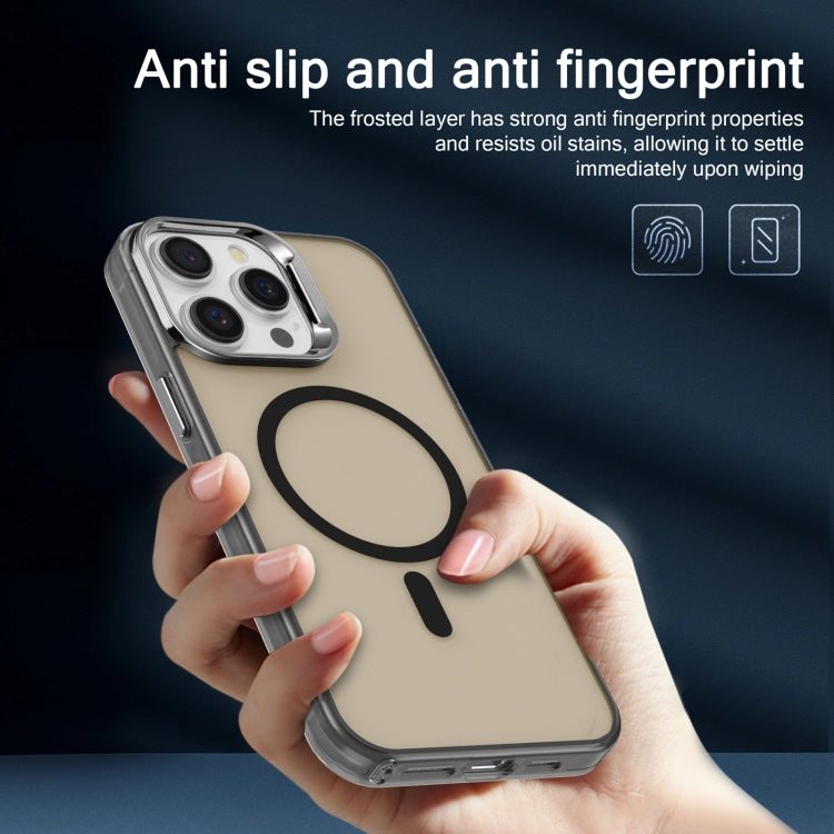For iPhone 15 Electroplated IMD Magsafe PC Hybrid TPU Phone Case(Black) - iPhone 15 Cases by PMC TechLife | Online Shopping South Africa | PMC TechLife