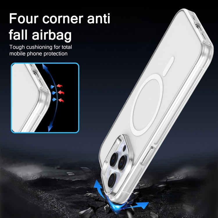 For iPhone 13 Electroplated IMD Magsafe PC Hybrid TPU Phone Case(White) - iPhone 13 Cases by PMC TechLife | Online Shopping South Africa | PMC TechLife | Buy Now Pay Later Mobicred